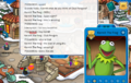 Me interviewing Kermit asking him what he thinks of Club Penguin.