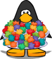 The Puffle Mania Shirt on a player card.