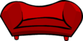 Red Plush Couch