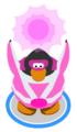 A penguin doing the plasma glow wave.