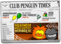 The contest announced on the cover of Club Penguin Times issue 208 (October 8, 2009).