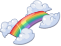 The Rainbow Bridge oriented towards left.