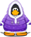 The Snow Day Parka on a player card.
