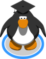 The Black Graduation Cap in-game.