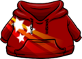 Red Hoodie with white stars