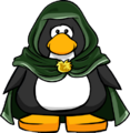 The Green Hooded Cloak on a player card.