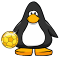 The Golden Soccer Ball on a player card.