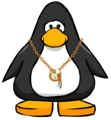 The Gold Charm Necklace on a player card.