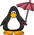 Polka Dot Umbrella on a player card.