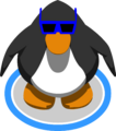 The Blue Sunglasses in-game.
