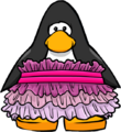 The Ruffle Dress on a player card.