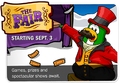 The advertisement in the 253rd edition of the Club Penguin Times about The Fair 2010.