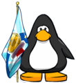 The Penguin Cup Flag on a player card.