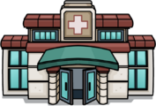 The Clinic Entrance with doors open.