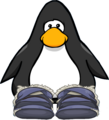 The Gray Furry Boots on a player card.