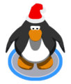 The Santa Hat in-game.
