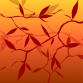 Scarlet Leaves Background