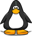 The Caveguin Face Paint on a player card.