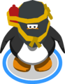 The Hot Sauce Helmet in-game.