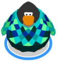 The Green Quilted Coat in-game.