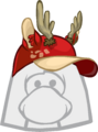 Red Deer Hat After finding the Deer Puffle in the Puffle Wild.