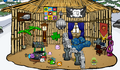 The three of us in your igloo, taking a break from scuba diving.