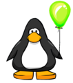 The Green Balloon on a player card.