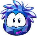 Blue Crystal Puffle‎ After completing the Blue Crystal Scavenger Hunt.