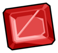 Square Ruby pin