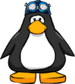 The Swim Cap and Goggles on a player card.