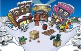 The Town SWF during the Island Adventure Party preparations.