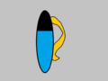 Blue and black. Cost: 700BG