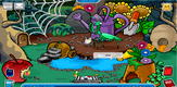 There is an invisible penguin saying wat a glitch