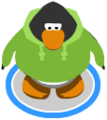 The Green Hoodie in-game.