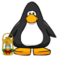The Holiday Lantern on a player card.