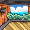 Patio View Background