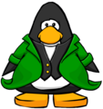 The Leprechaun Tuxedo on a player card.