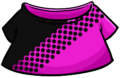 Pink T-shirt with black dots