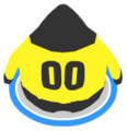 The Goalie Jersey seen by the back of a penguin.