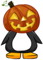 The Glowing Pumpkin Head on a player card.