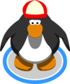 The Red Ball Cap in-game.