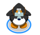A penguin using the camera.