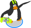 This item and the Neon Green Helmet's special action: a 360° spin in the air.