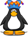 The Carnival Jester Hat on a player card.