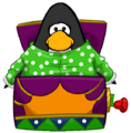 The Jack-in-the-Box Outfit on a player card.