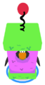 The Scratching Post Costume in-game.