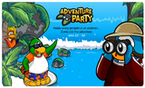 The second and newest login screen featuring the party.