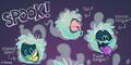A concept art of the Ghost Puffle