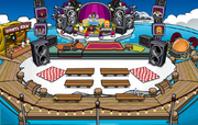 The Iceberg when Penguin Band is playing.