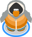 The Orange Fade Hoodie in-game.